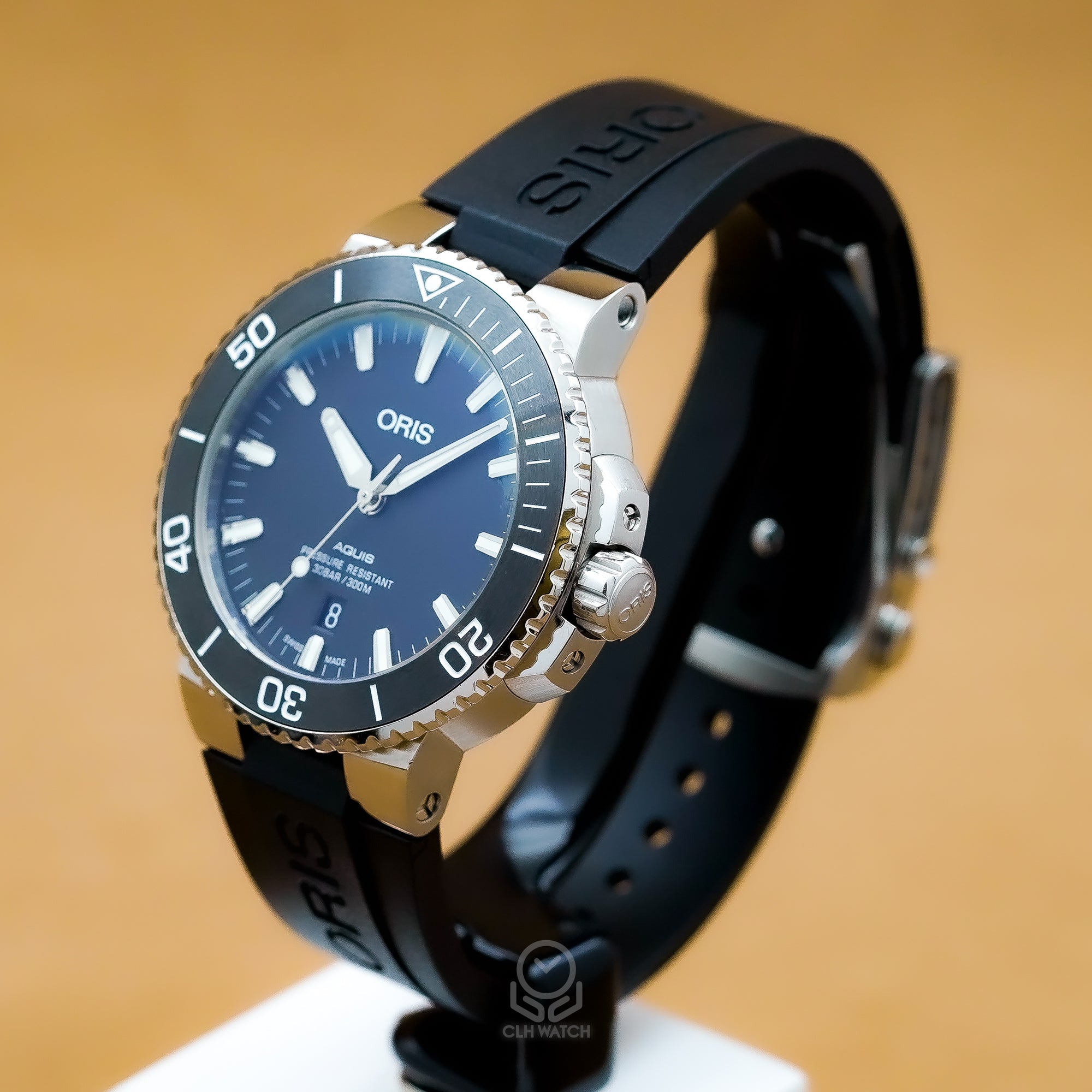 Oris 豪利時 潛水系列 Aquis Date 01 733 7730 4154 黑色陶瓷圈 43.5mm 2018年 台灣公司貨 95%新 已保養 換新膠帶