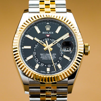 Rolex 勞力士 天行者系列 Sky-Dweller 326933 半金天行者 黑面 42mm 2021年 95%新