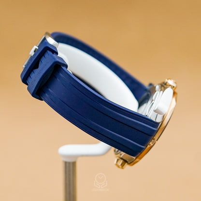 Omega 歐米茄 海馬系列 Seamaster Diver 300米 藍面半金 18K 玫瑰金Sedna™ 21022422003002 42mm 2024年 台灣公司貨 95%新（已交流）