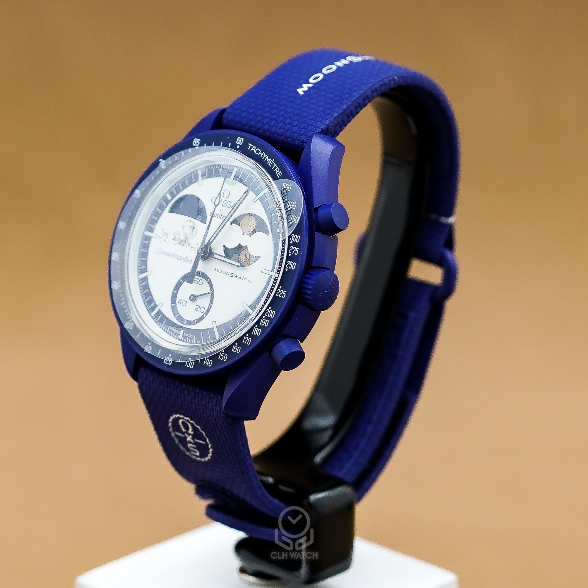 Swatch x Omega 聯名系列 MoonSwatch Mission to Neptune 海王星 金針款 SO33N702L 42mm 2025年 台灣公司貨 未使用品（寄賣）