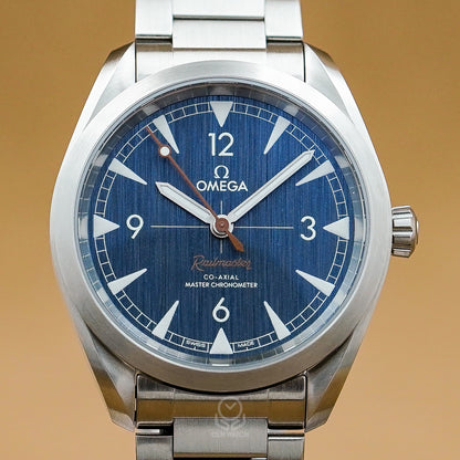 Omega 歐米茄 海馬系列 Railmaster 鐵霸 220.10.40.20.03.001 丹寧藍面 22010402003001 藍色牛仔褲⁠ 40mm 2026年 98%新