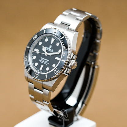 Rolex 勞力士 潛航者型潛水錶 Submariner 124060 無曆黑水鬼 41mm 2025年12月 盒單齊全 95%新