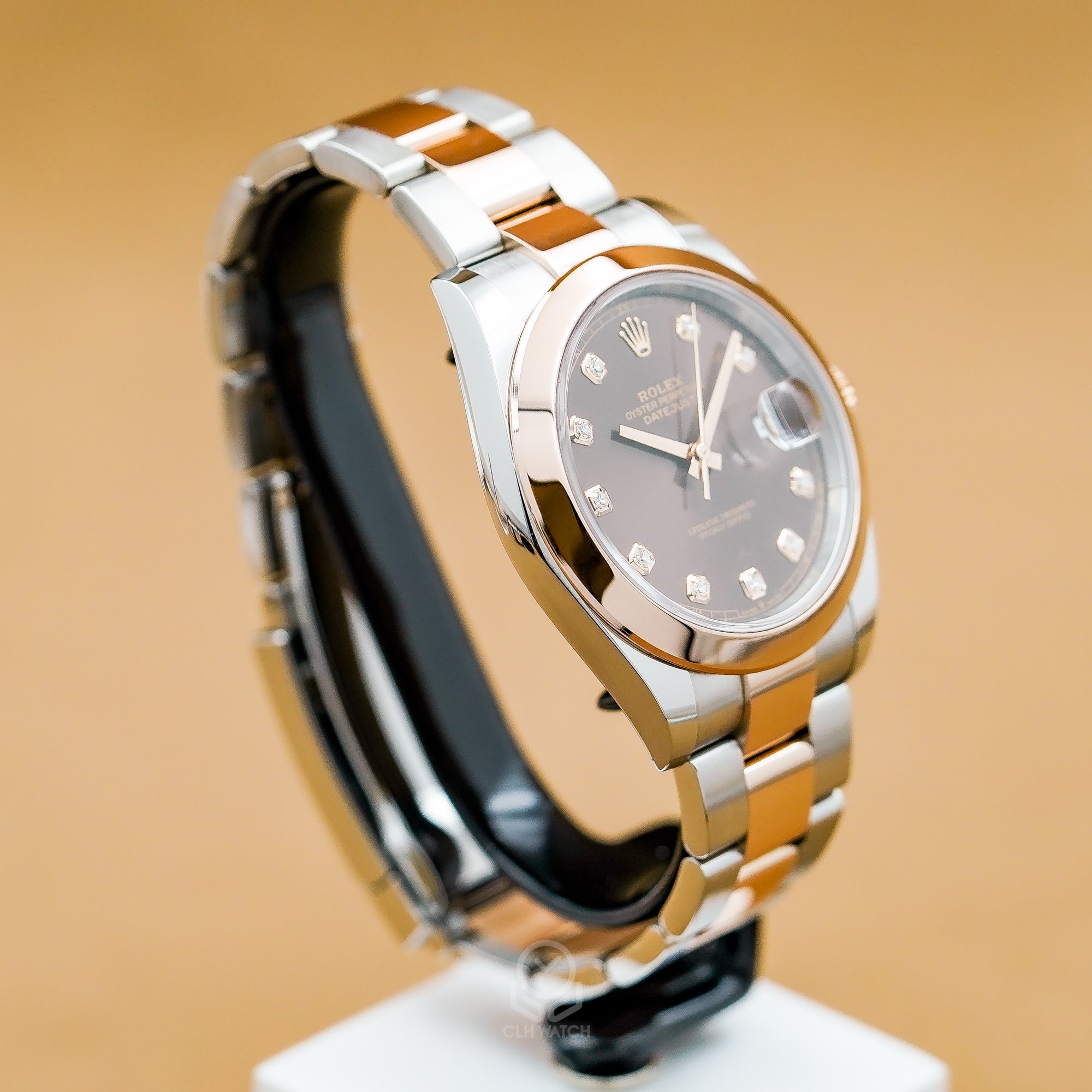 Rolex 勞力士 蠔式恒動日誌型 Datejust II 126301G 玫瑰金半金 巧克力面 鑽石時標 DJ 41mm 2025年 台灣公司貨 95%新