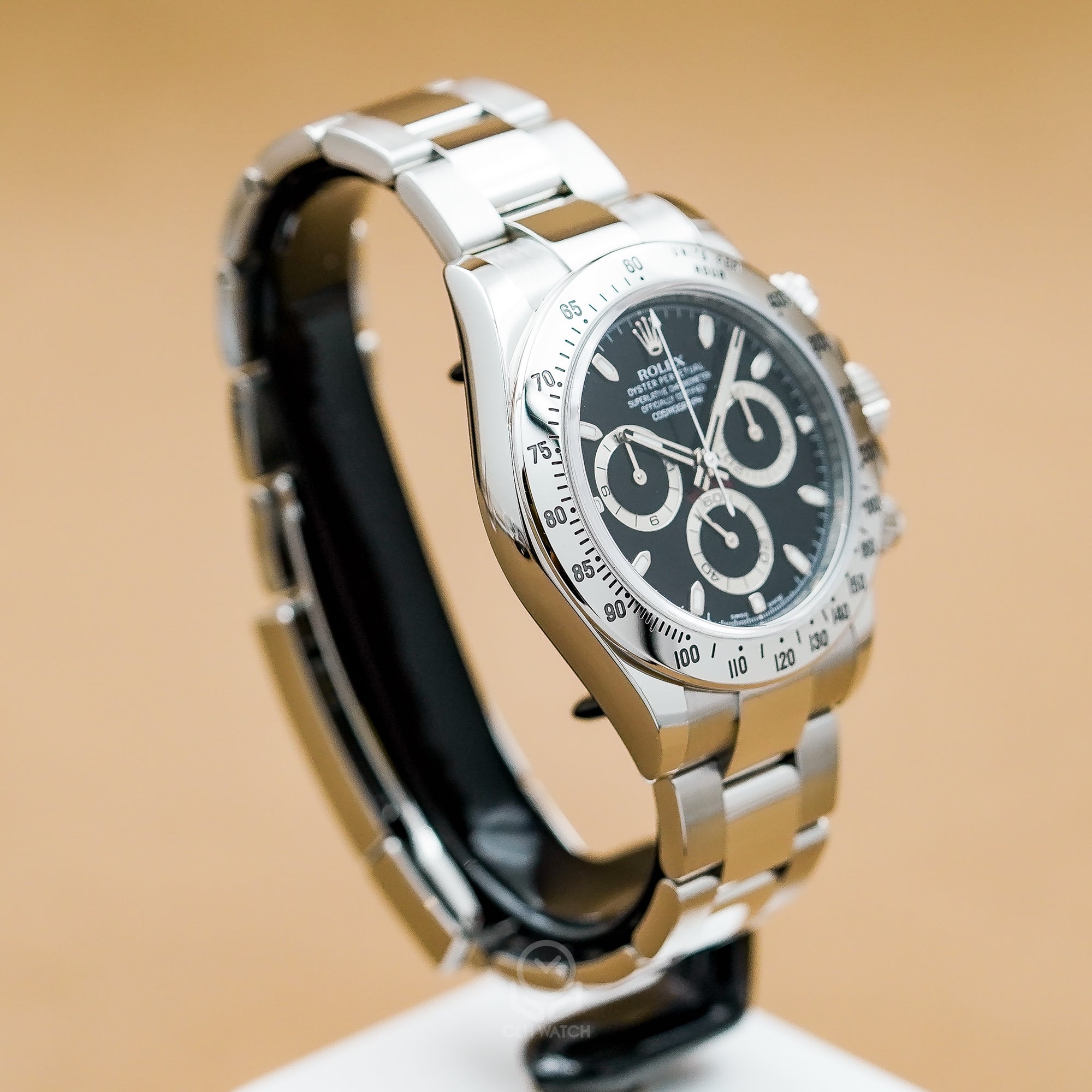 Rolex 勞力士 Daytona 宇宙計時型迪通拿 116520 黑面 鋼王 APH面 藍光 閃圈 新扣 40mm 2015年 95%新 黑迪 鋼迪(已交流)