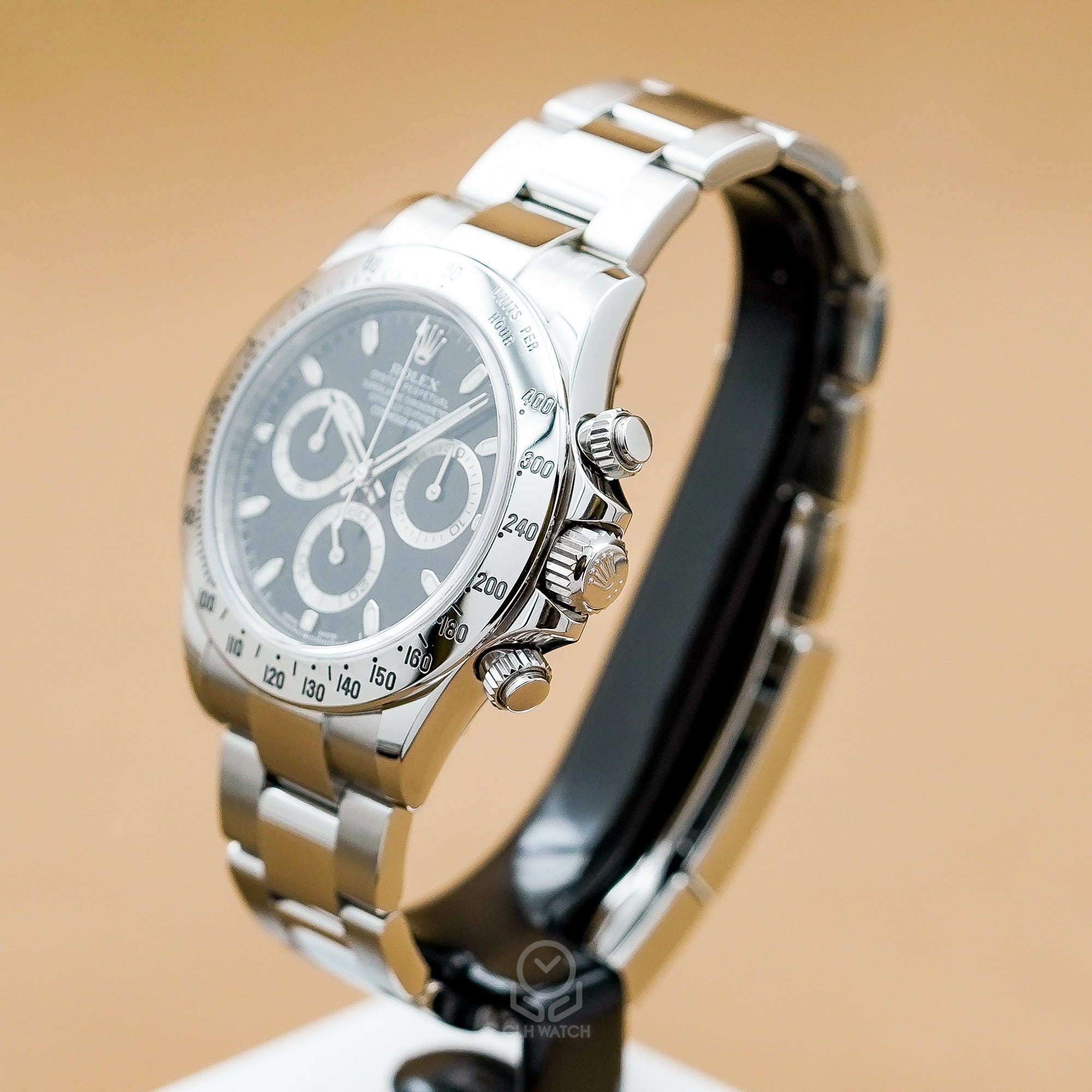 Rolex 勞力士 Daytona 宇宙計時型迪通拿 116520 黑面 鋼王 APH面 藍光 閃圈 新扣 40mm 2015年 95%新 黑迪 鋼迪
