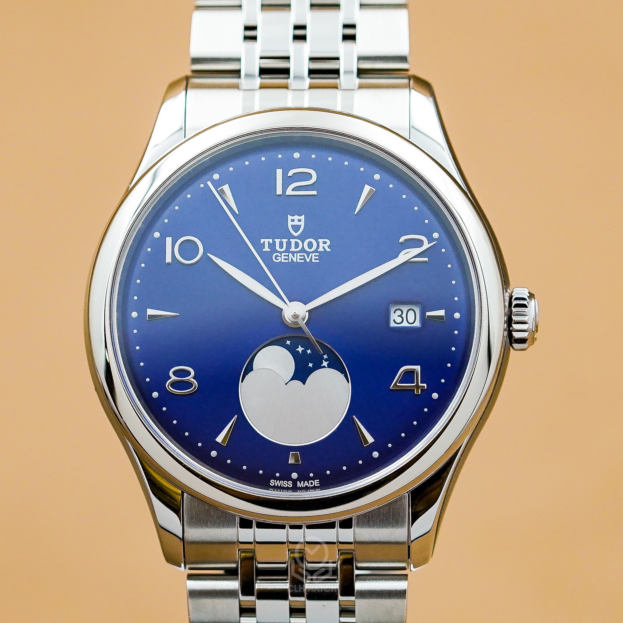 Tudor 帝舵 1926 Luna 系列 91560 藍色太陽放射紋面盤 月相指示 39mm 2026年 未使用品 周杰倫共同創作款