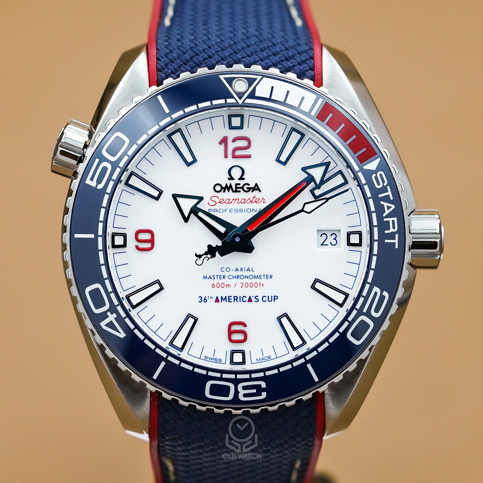 OMEGA 歐米茄 海馬系列 Planet Ocean 600 36屆美洲盃限量紀念錶 215.32.43.21.04.001 21532432104001 43.5mm 2020年 台灣公司貨 95%新