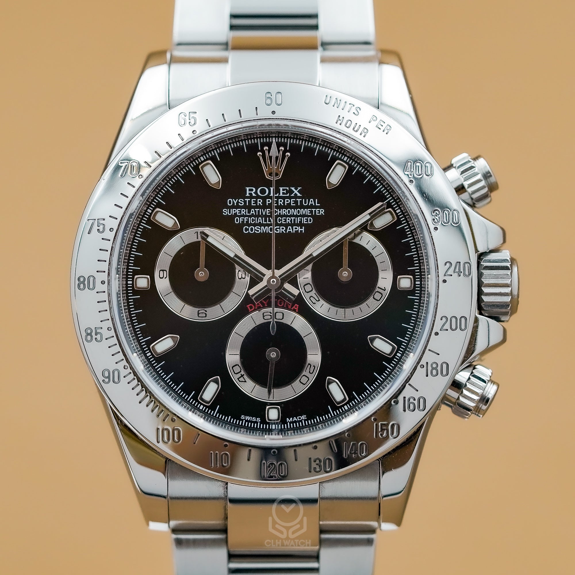 Rolex 勞力士 Daytona 宇宙計時型迪通拿 116520 黑面 鋼王 APH面 綠光 40mm 2013年 90%新 黑迪 鋼迪