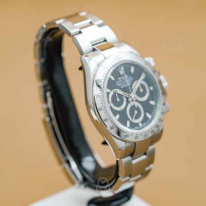 Rolex 勞力士 Daytona 宇宙計時型迪通拿 116520 黑面 鋼王 APH面 綠光 40mm 2013年 90%新 黑迪 鋼迪