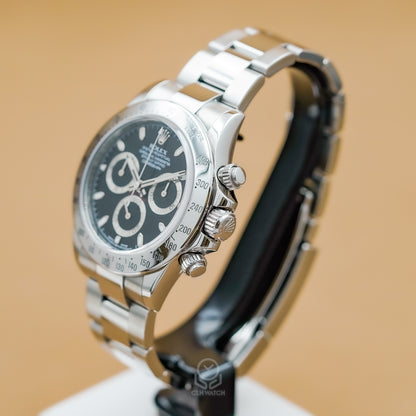 Rolex 勞力士 Daytona 宇宙計時型迪通拿 116520 黑面 鋼王 APH面 綠光 40mm 2013年 90%新 黑迪 鋼迪