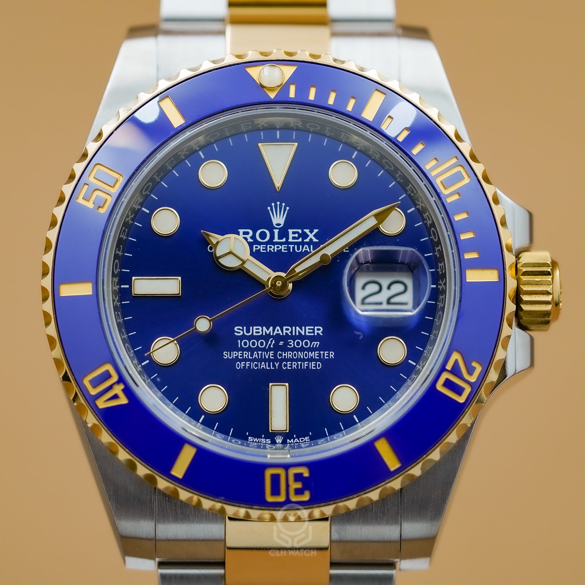 Rolex 勞力士 Submariner Date 潛水錶 126613LB 半金藍水鬼 41mm 2021年台灣公司貨 95%新