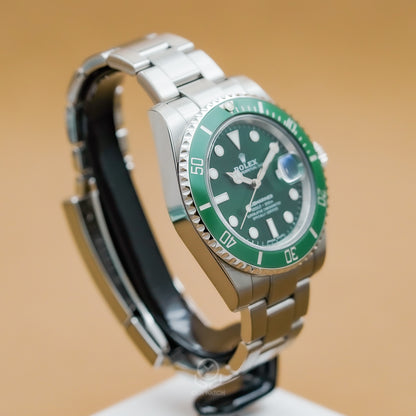Rolex 勞力士 Submariner 116610LV 綠水鬼 潛水錶 浩克Hulk 綠圈綠面 40mm 2019年 95%新