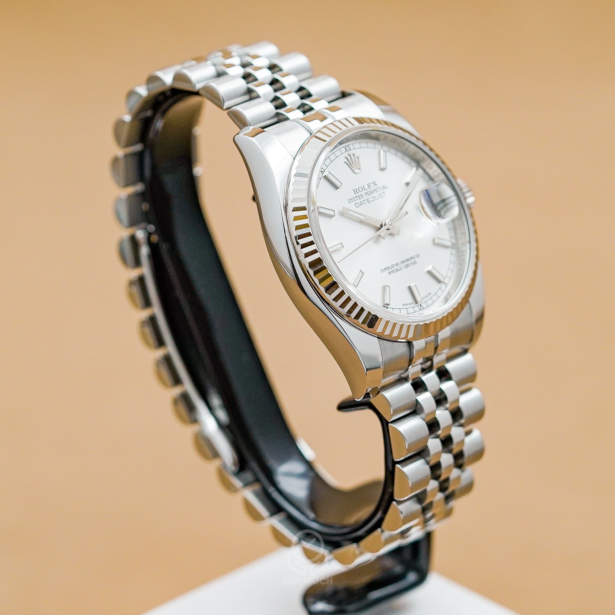 Rolex 勞力士 Datejust 36系列 116234 白金圈 白銀面 紀念型五珠帶 DJ36 36mm 白綠卡 2017年 台灣公司貨 95%新
