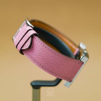 Hermès 愛馬仕 Heure H系列 鑲鑽黑面 HH1.530 不鏽鋼 全鑽 26mm HERMES 2015年 台灣公司貨 95%新