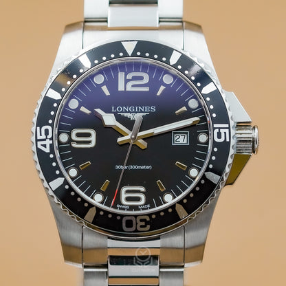 Longines 浪琴 深海征服者系列 黑浪鬼 44mm L38404566 2017年 台灣公司貨 90%新