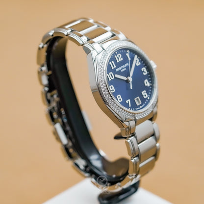 Patek Philippe 百達翡麗 Twenty~4 系列 藍面原鑲鑽 7300/1200A-001 不鏽鋼 自動上鍊 36mm 2024年 97%新