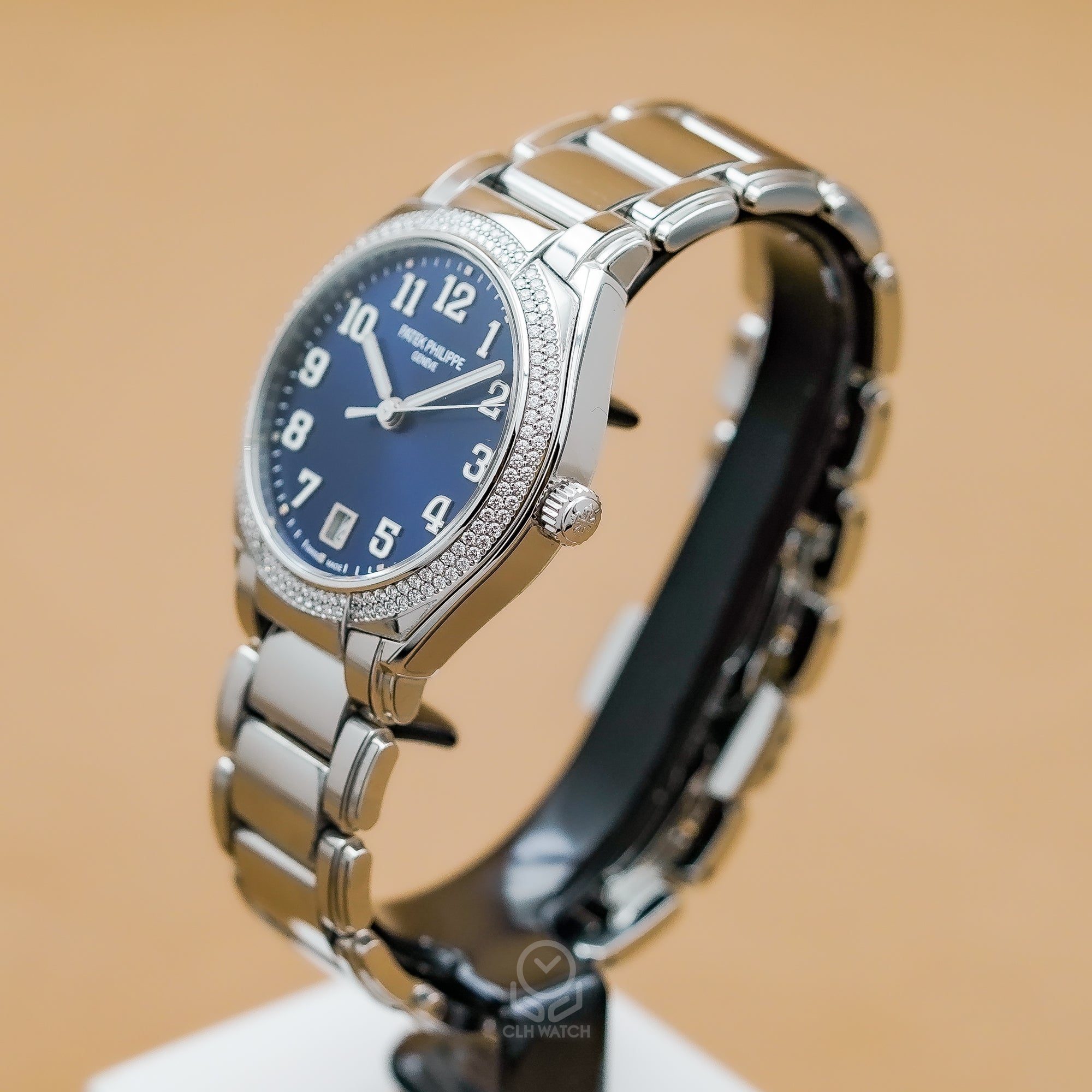 Patek Philippe 百達翡麗 Twenty~4 系列 藍面原鑲鑽 7300/1200A-001 不鏽鋼 自動上鍊 36mm 2024年 97%新