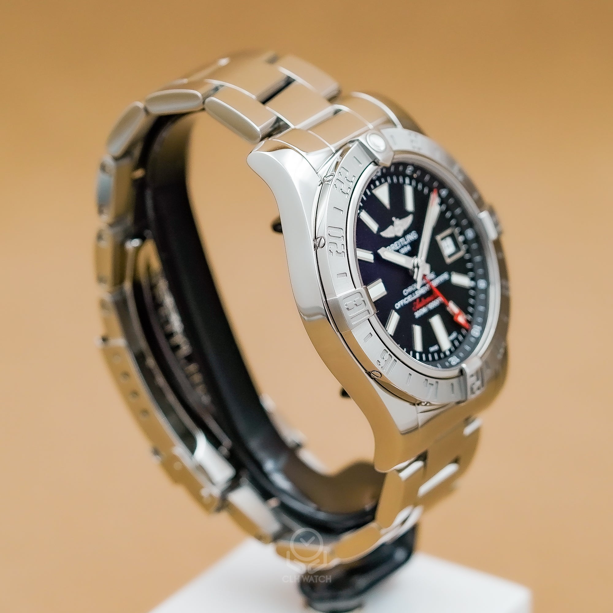 Breitling 百年靈 Avenger II GMT 復仇者二代雙時區腕錶 A3239011/BC35 黑面 43mm 2018年 台灣公司貨 95%新