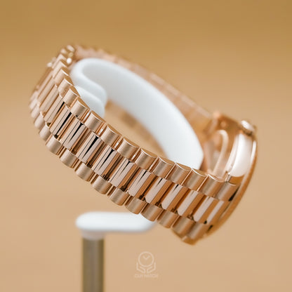 Rolex 勞力士 Day-Date 40 228235 巧克力羅馬面 18K玫瑰金 元首型錶帶 總統帶 2023年台灣公司貨 95%新