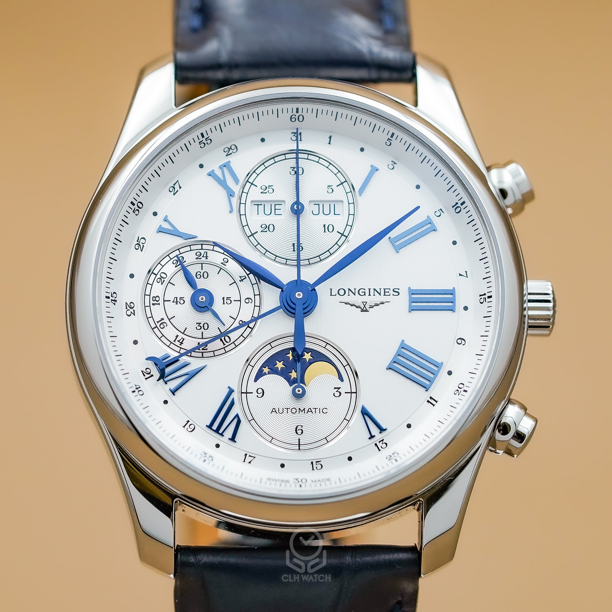 Longines 浪琴 Master Collection 巨擘系列 L2.673.4.71.2 全日曆月相計時碼錶 L26734712 40mm 2026年4月台灣公司貨 極新