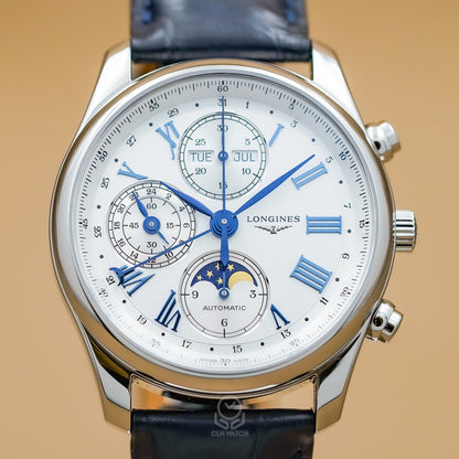 Longines 浪琴 Master Collection 巨擘系列 L2.673.4.71.2 全日曆月相計時碼錶 L26734712 40mm 2026年4月台灣公司貨 極新