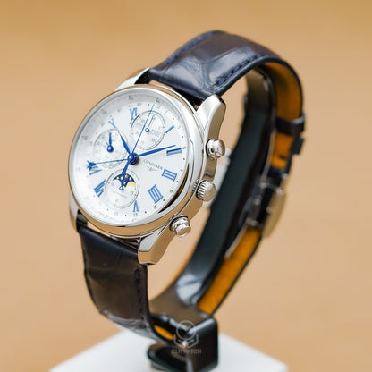 Longines 浪琴 Master Collection 巨擘系列 L2.673.4.71.2 全日曆月相計時碼錶 L26734712 40mm 2026年4月台灣公司貨 極新