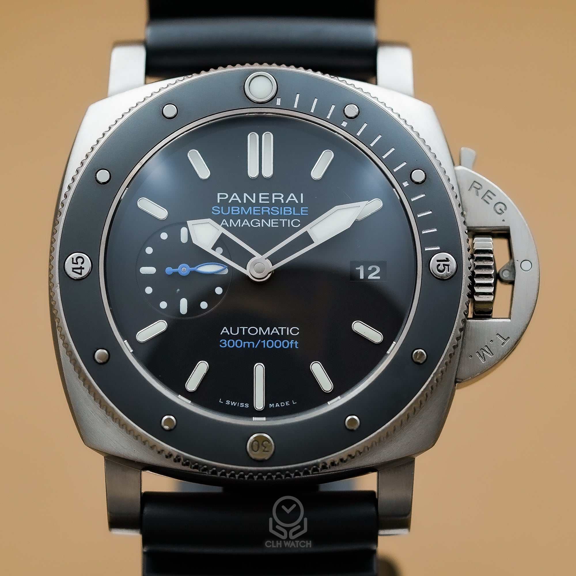 Panerai 沛納海 Submersible 潛水系列 PAM01389 PAM1389 抗磁潛水錶鈦金屬 47mm 2019年 95％新