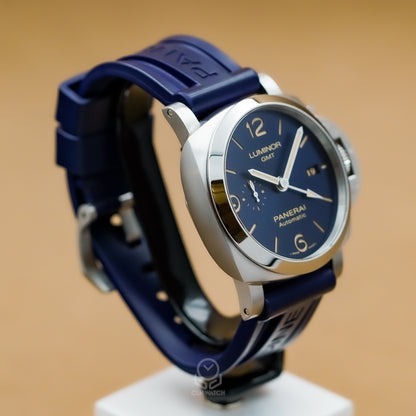 Panerai 沛納海 Luminor GMT PAM01033 PAM1033 兩地時區藍面 44mm 2020年 95％新