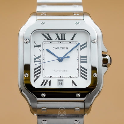 Cartier 卡地亞 Santos de Cartier WSSA0018 山度士 大型款 白面 39.8mm 2026年台灣公司貨 98%新（已交流）