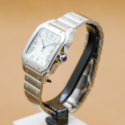 Cartier 卡地亞 Santos de Cartier WSSA0018 山度士 大型款 白面 39.8mm 2026年台灣公司貨 98%新（已交流）
