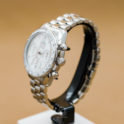 OMEGA 歐米茄 超霸系列 同軸擒縱計時腕錶 324.30.38.50.55.001 珍珠母貝鑽面 32430385055001 38mm 2026年 台灣公司貨 95%新