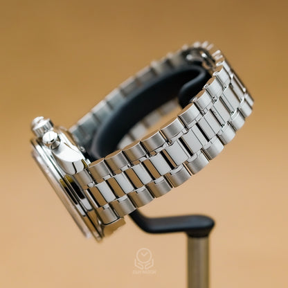 OMEGA 歐米茄 超霸系列 同軸擒縱計時腕錶 324.30.38.50.55.001 珍珠母貝鑽面 32430385055001 38mm 2026年 台灣公司貨 95%新