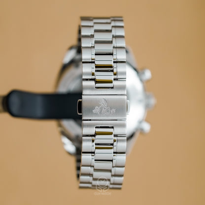 OMEGA 歐米茄 超霸系列 同軸擒縱計時腕錶 324.30.38.50.55.001 珍珠母貝鑽面 32430385055001 38mm 2026年 台灣公司貨 95%新