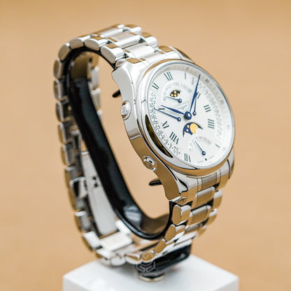 Longines 浪琴 Master 巨擘系列 L27394713 四逆跳月相 44mm 2026年台灣公司貨 98％新