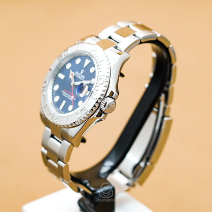 Rolex 勞力士 Yacht-Master 40 遊艇系列 126622 鉑金鋼 太陽紋藍面 蠔式三板帶 40mm 2021年台灣公司貨 95％新