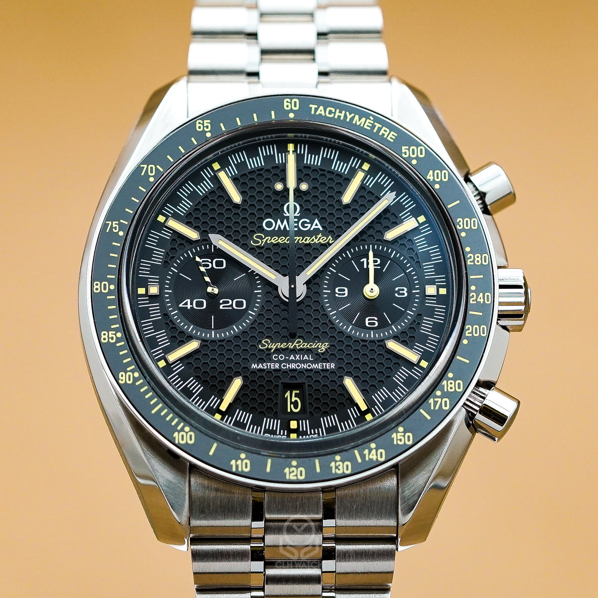 Omega 歐米茄 Speedmaster 超霸 Super Racing 329.30.44.51.01.003 黑色蜂巢面盤 44.25mm 2024年台灣公司貨 95%新