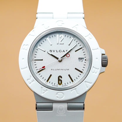 Bvlgari 寶格麗 Aluminium White Automatic 103964 白色限量版 40mm 年份不詳 98%新