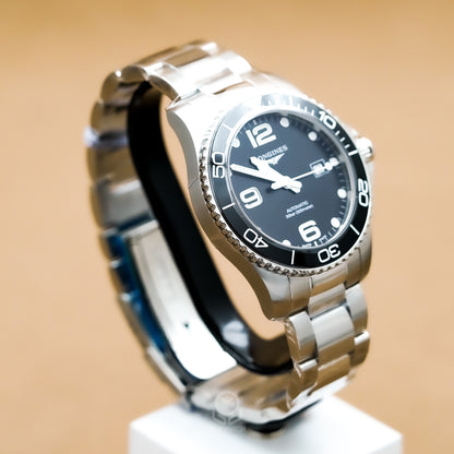 Longines 浪琴 HydroConquest 深海征服者 L37824566 黑色太陽飾紋面盤 黑色陶瓷圈 43mm 2026年台灣公司貨 未使用品
