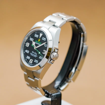 Rolex 勞力士 Air-King 空中霸王型 126900 黑面 綠色秒針 40mm 2024年 95%新