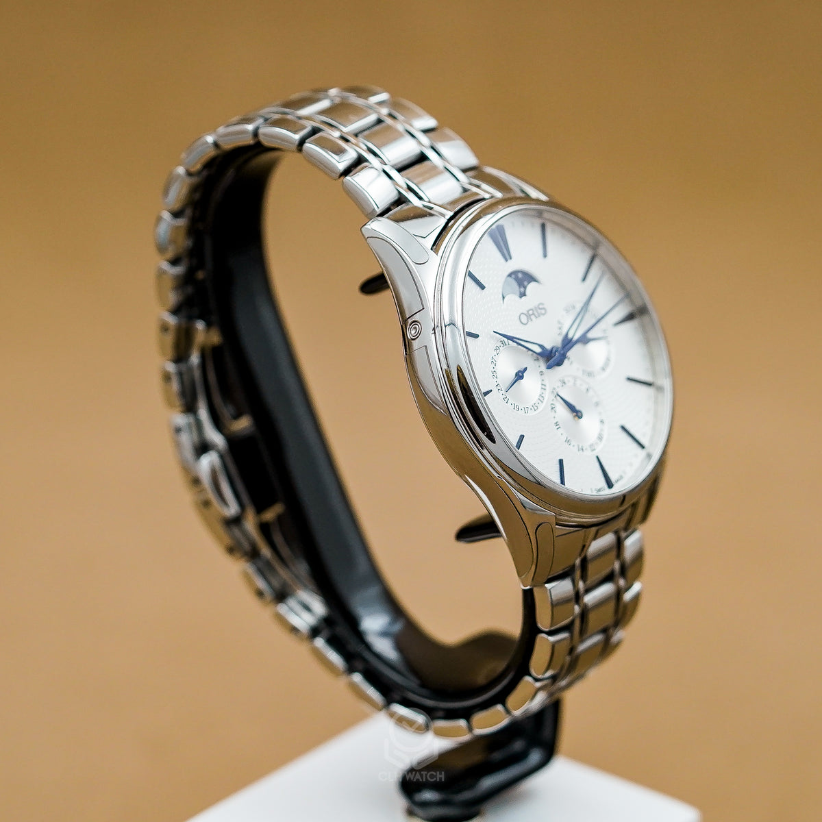 Oris 豪利時 Artelier 多功能月相盈虧錶 灰面 40mm 2022年台灣公司貨 95%新 有貼膜