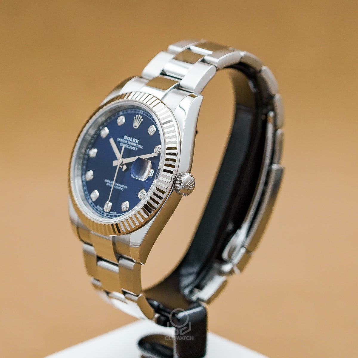 Rolex 勞力士 Datejust 41 日誌型 126334G 十鑽面盤 白色18K金 太陽圈 三角坑文外圈 41mm 2018年 93%新