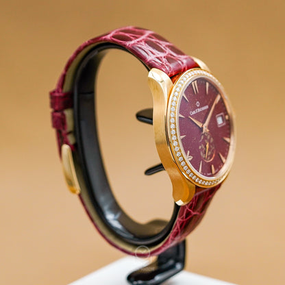 Carl F. Bucherer 寶齊萊 Manero AutoDate LOVE 00.10922.03.93.11 紅面 鑽石玫瑰金 35.5mm 單錶 95%新