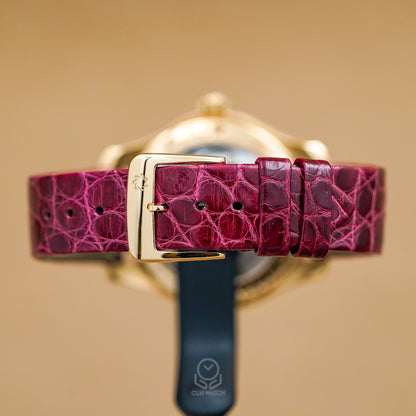 Carl F. Bucherer 寶齊萊 Manero AutoDate LOVE 00.10922.03.93.11 紅面 鑽石玫瑰金 35.5mm 單錶 95%新