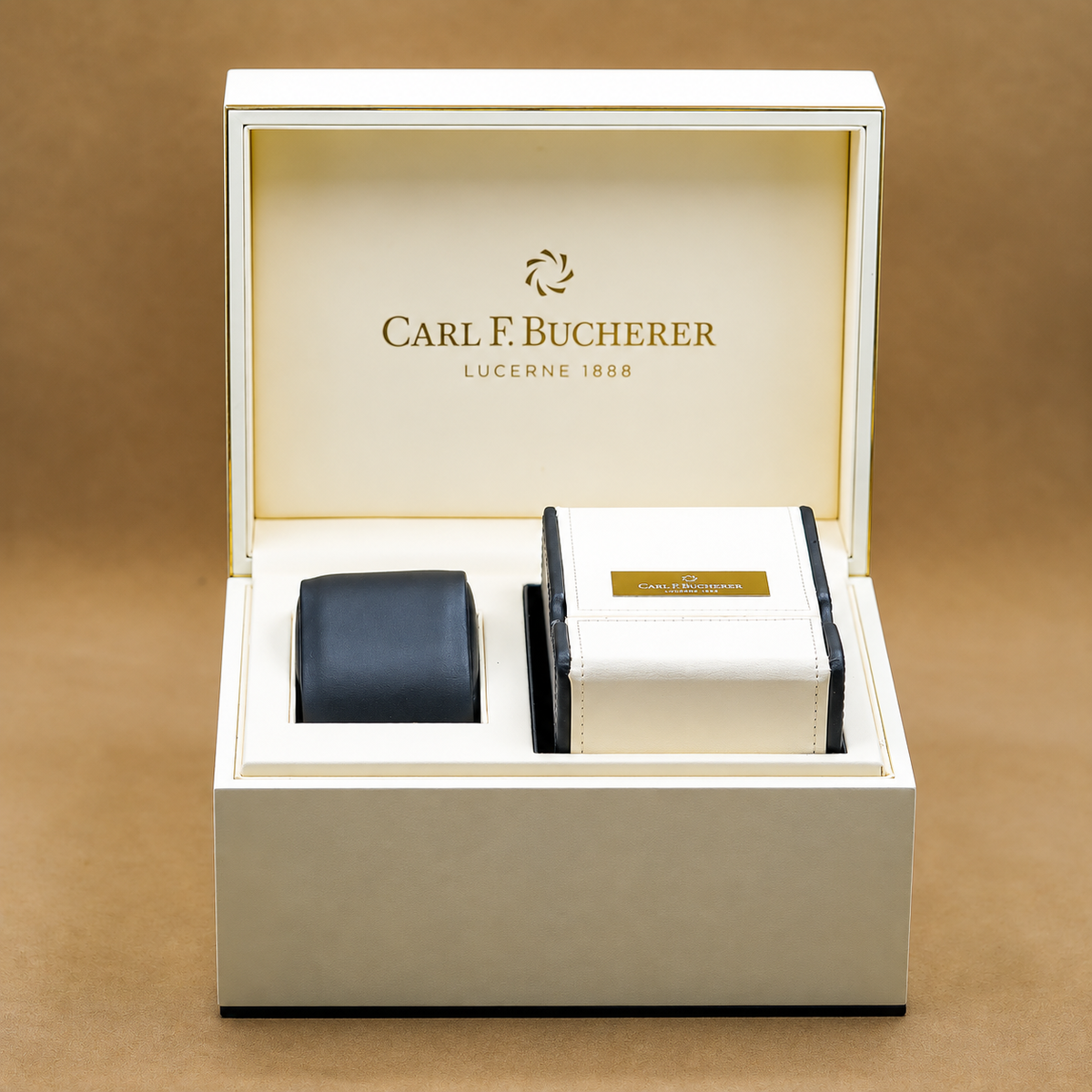 Carl F. Bucherer 寶齊萊 Manero AutoDate LOVE 00.10922.03.93.11 紅面 鑽石玫瑰金 35.5mm 單錶 95%新