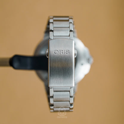 ORIS 豪利時 Aquis Upcycle 時間之海 0173377664150 斑斕面盤 潑墨面 41.5mm 2022年台灣公司貨 95%新