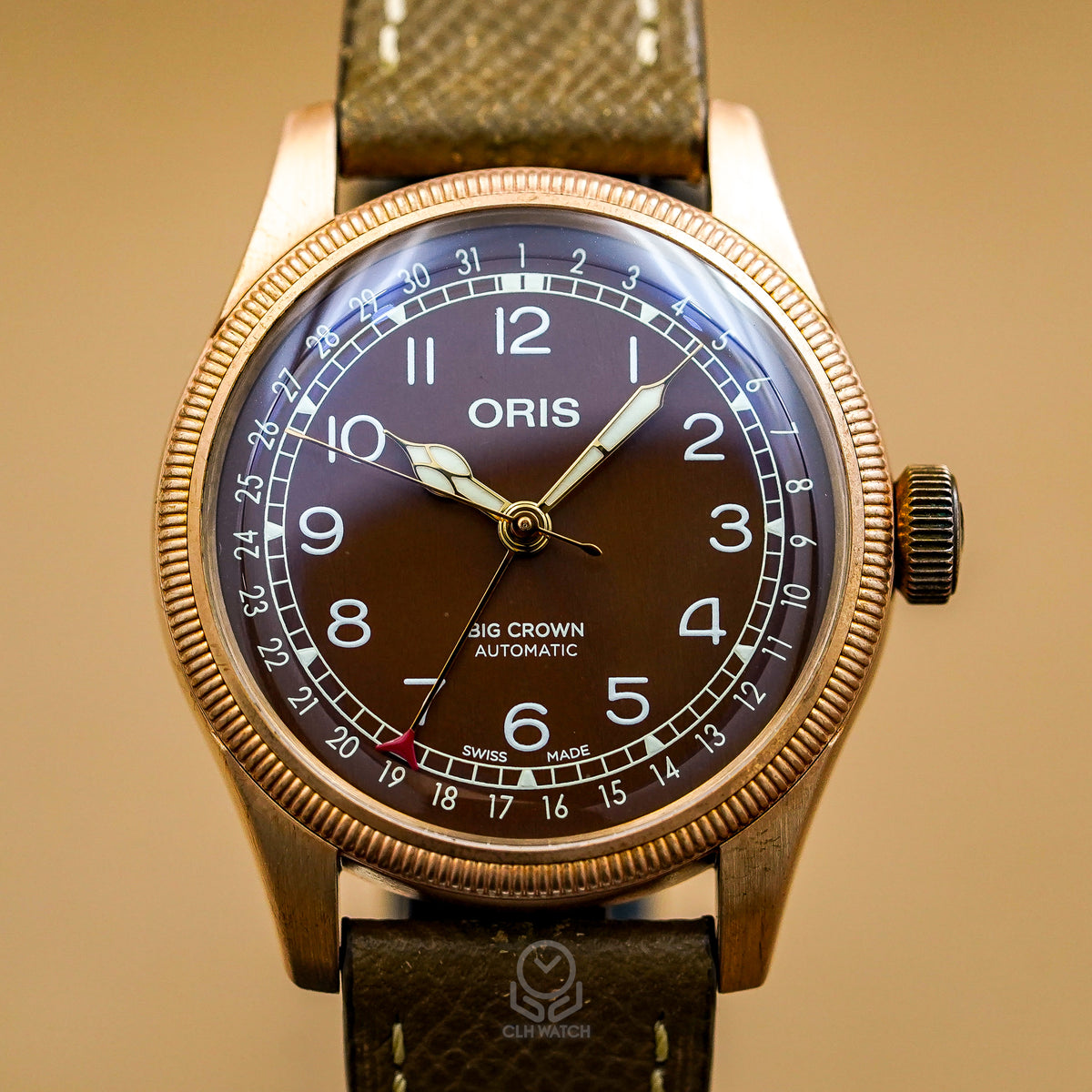 ORIS 豪利時 Big Crown Bronze Pointer Date 0175477413166 青銅咖啡面 指針式日期 40mm 2022年台灣公司貨 95%新