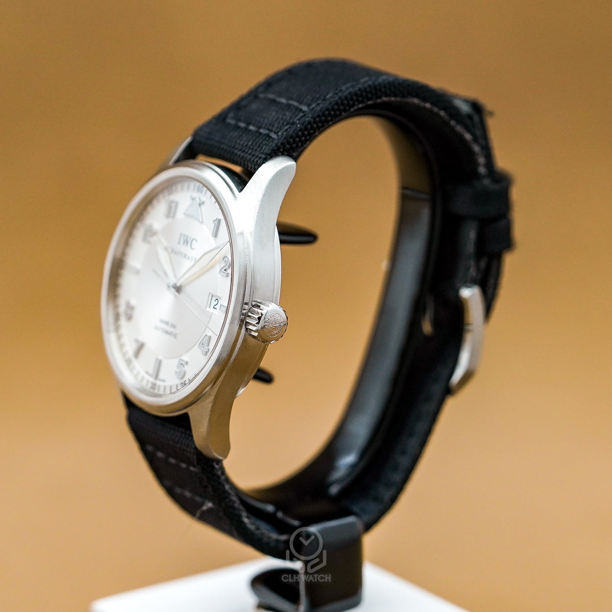 IWC 萬國 Spitfire Mark XVI IW325502 噴火戰機馬克十六 銀面立體時標 飛行員腕錶