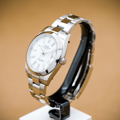 Rolex 勞力士 Datejust 日誌型 DJ41 126300 時標白面 三板帶 光圈 自動上鍊 3235機芯