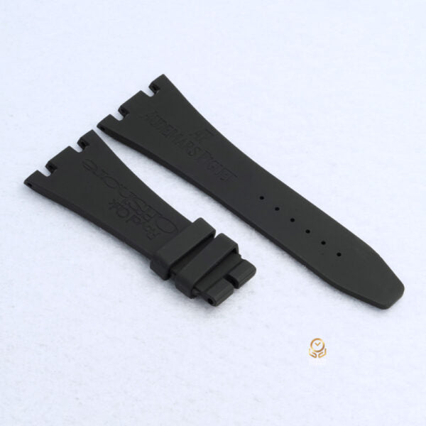 Audemars Piguet 愛彼 AP原廠 BRA001438.00 黑色橡膠錶帶 適用26470 26170