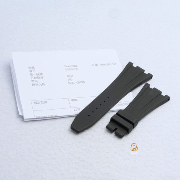 Audemars Piguet 愛彼 AP原廠 BRA001438.00 黑色橡膠錶帶 適用26470 26170